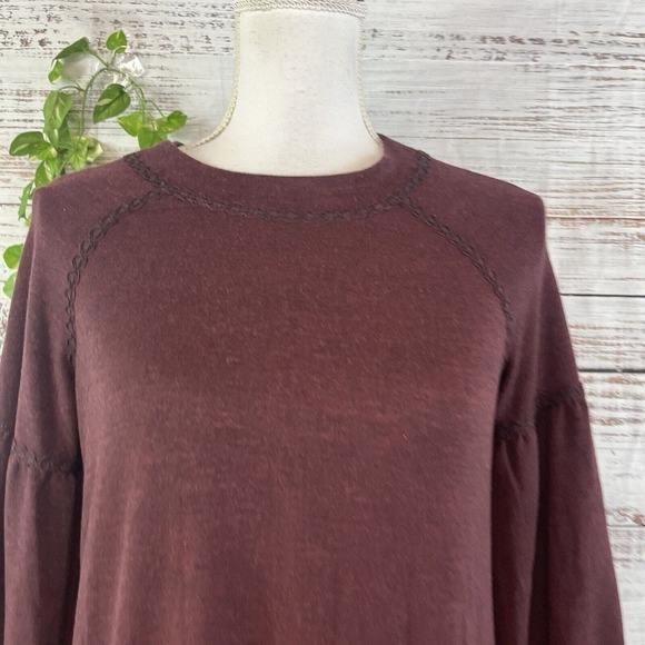 Max Studio Dress size Extra Small Burgundy Stretch Jersey Knit Pockets Casual - Picture 6 of 16